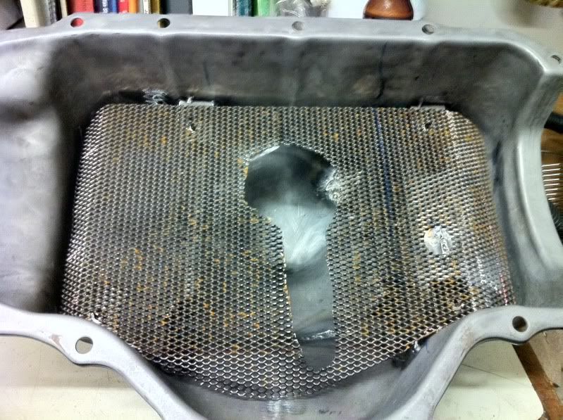 Oil Pan screen and hinges