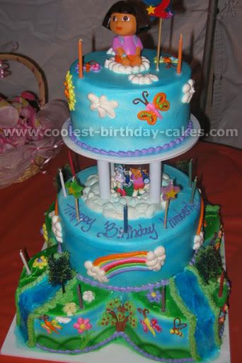 dora birthday cakes 