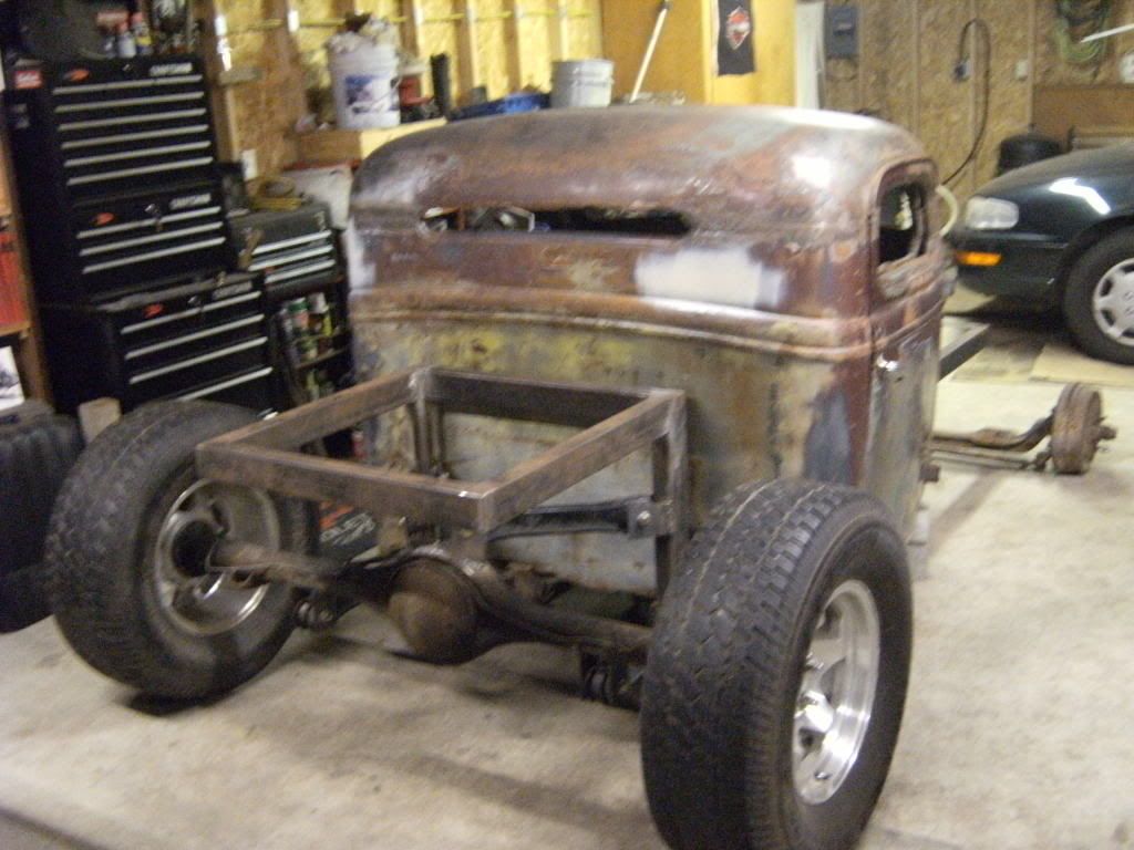 rat rod pickup panorama