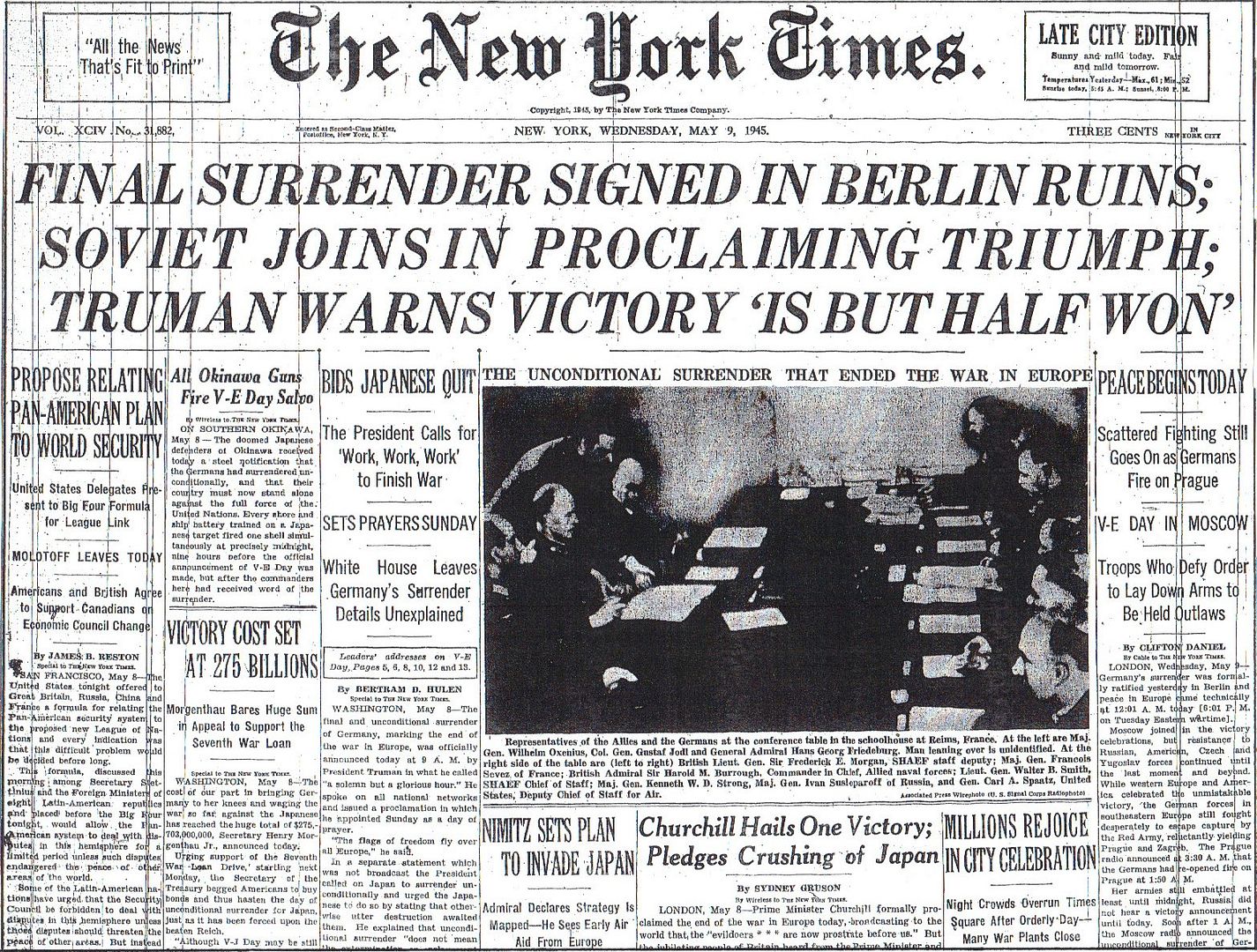 Image result for Germans surrender to zhukov in berlin  - newspaper