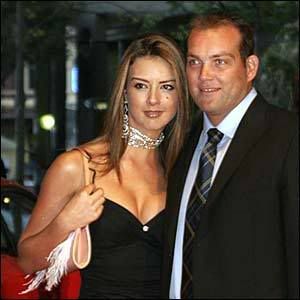 Jacques Kallis and his partner at the ICC awards