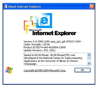 Internet Explorer Browser Version