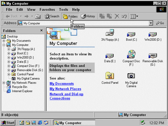 'my computer' screen shot