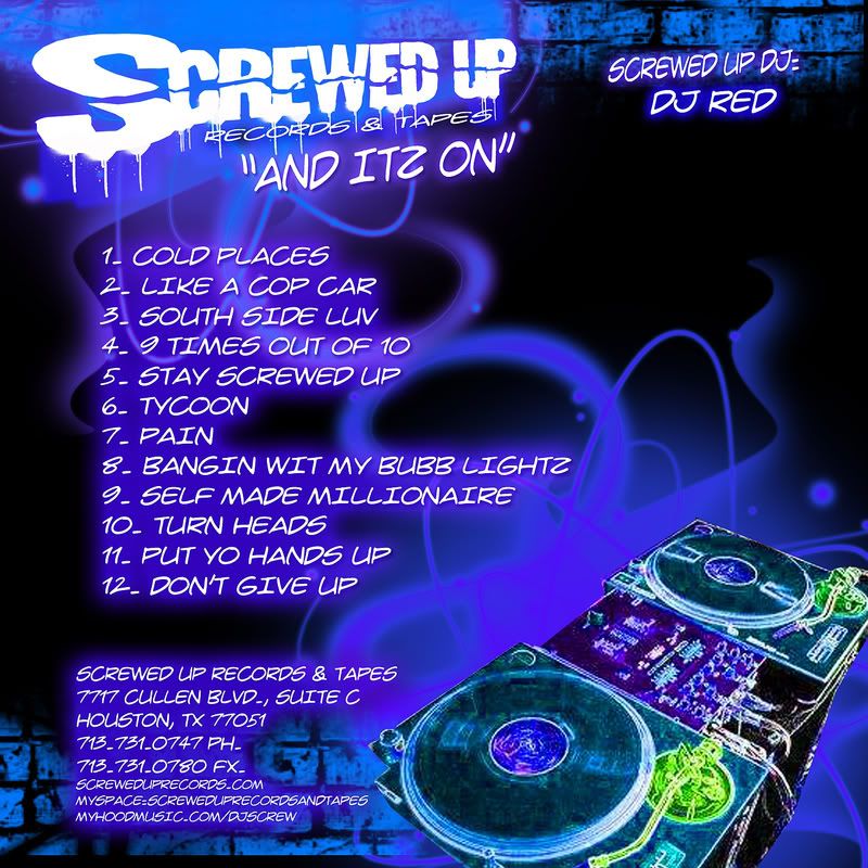 Screwed Up Records & Tapes NEW CD TRACKLIST