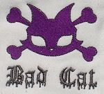 Embroidered Bad Cat DSQ Prefold Diaper *reduced*