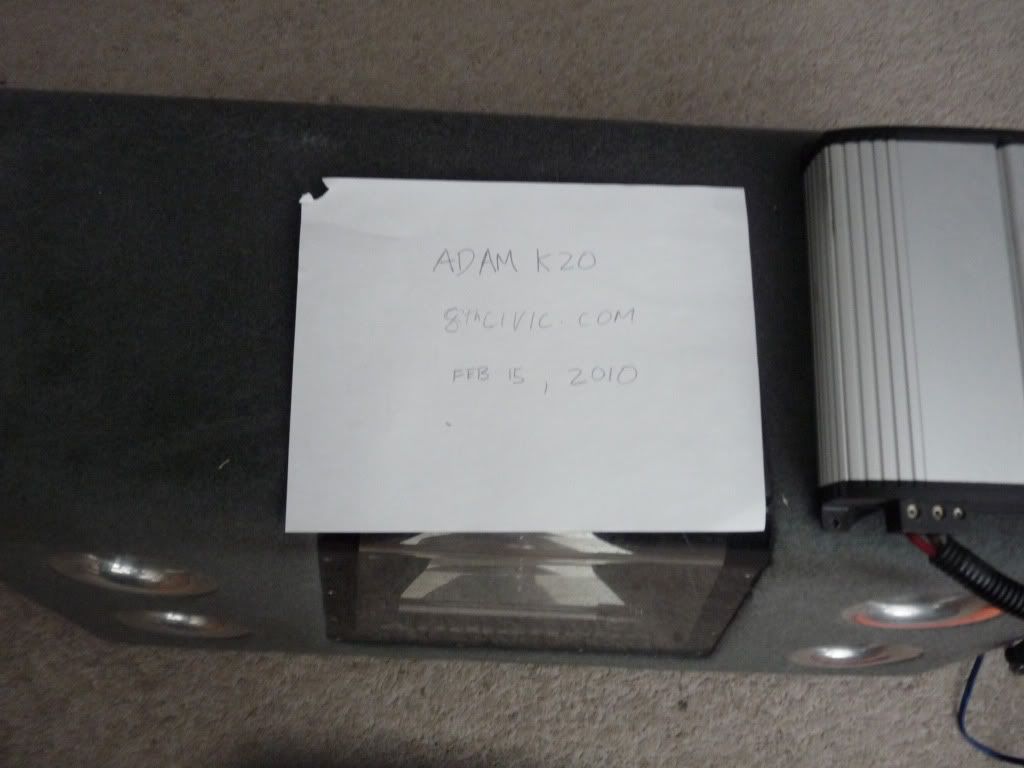 fs JL audio e1200 amp and 2 12" audiobahn in a box. 8th Generation