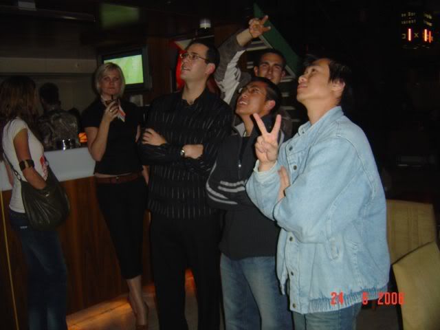 Watching soccer - typical!!