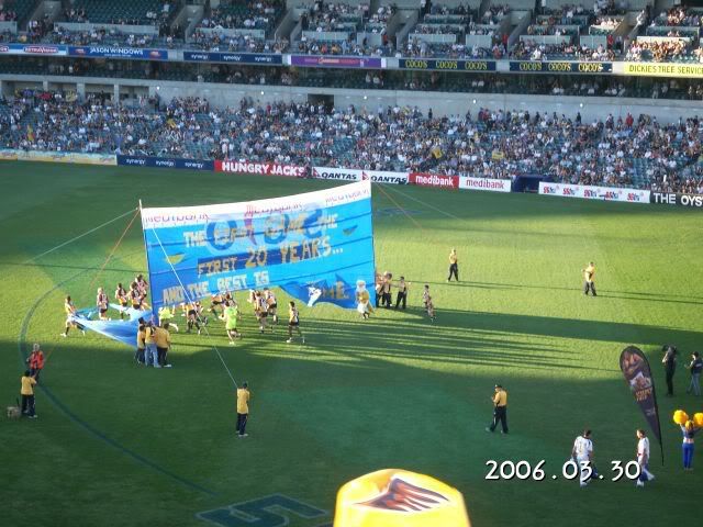 Running through banner