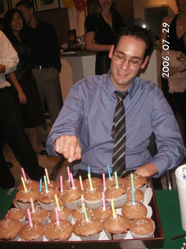 Mike and his cupcakes!