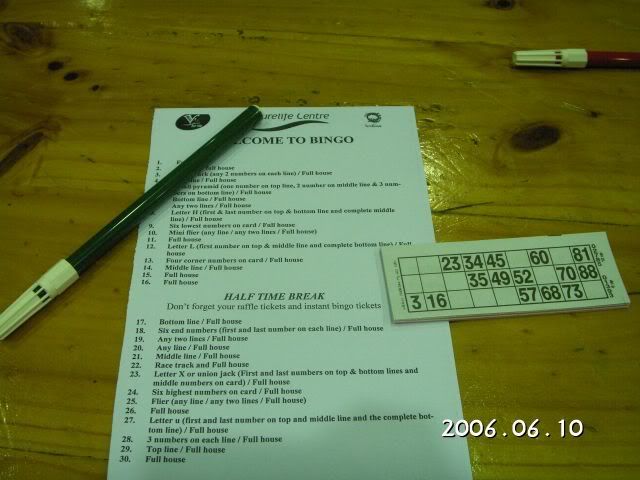 The set to play Bingo!