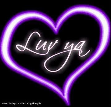 Neon Heart Luv Ya Pictures, Images and Photos
