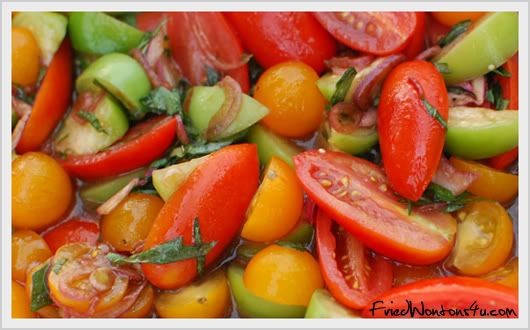 Tricolor Tomato Salad w/ Honey Balsamic Vinaigrette