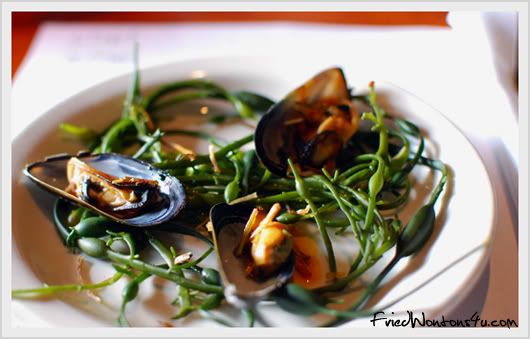 Smoked Mussels with Paprika-Mustard Oil