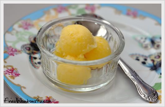 Pineapple Champagne Sorbet