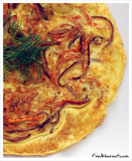 Fennel and Sweet Potato Omelette Fennel and Sweet Potato Omelette by Fried Wontons 4 u