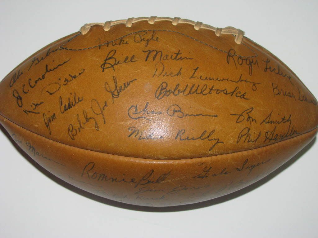1965 Chicago Bears Autographed football w/35 sigs