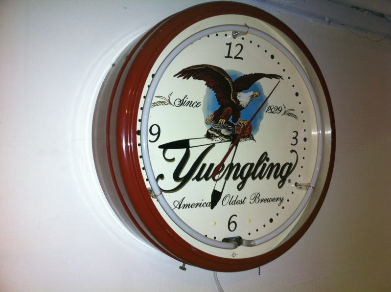 Yuengling Neon Clock