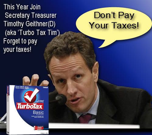 Turbo Tax Tim Geithner Pictures, Images and Photos