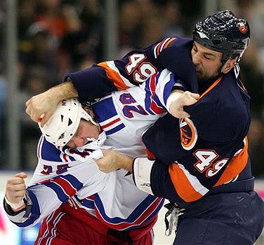 fight-NYR-NYI Pictures, Images and Photos