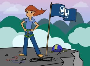 Cartoon Girl Guides