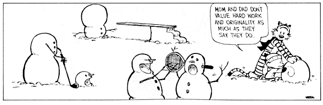 calvin and hobbes snowmen. Calvin amp; Hobbes Snowman Comic
