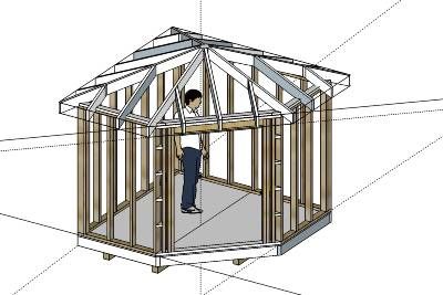 5 Sided Corner Shed Plans