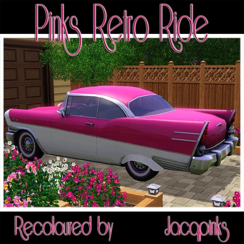 Pinkes Retro Car a recolour of the Dr Pepper car