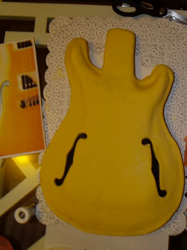PRS Hollowbody Spruce Guitar Cake