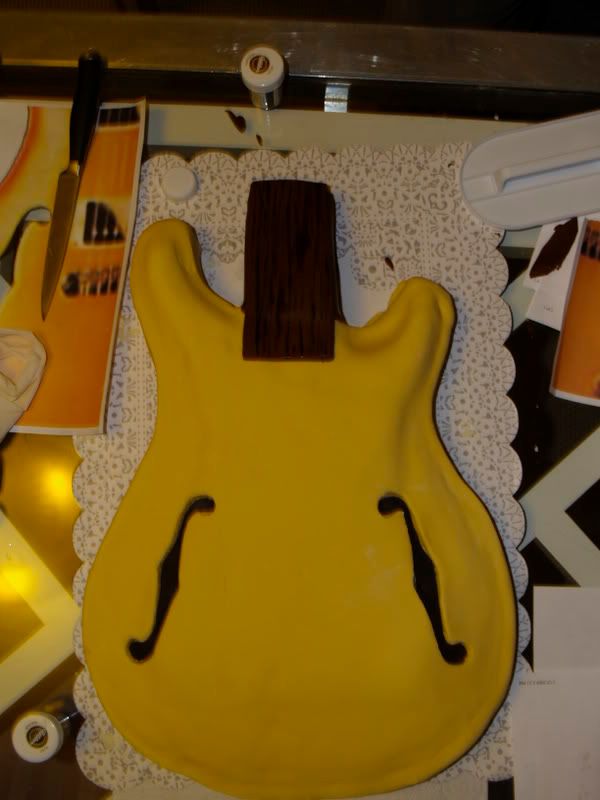 PRS Hollowbody Spruce Guitar Cake