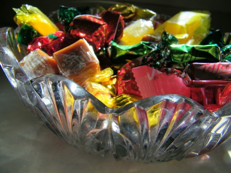 crystal candy dish