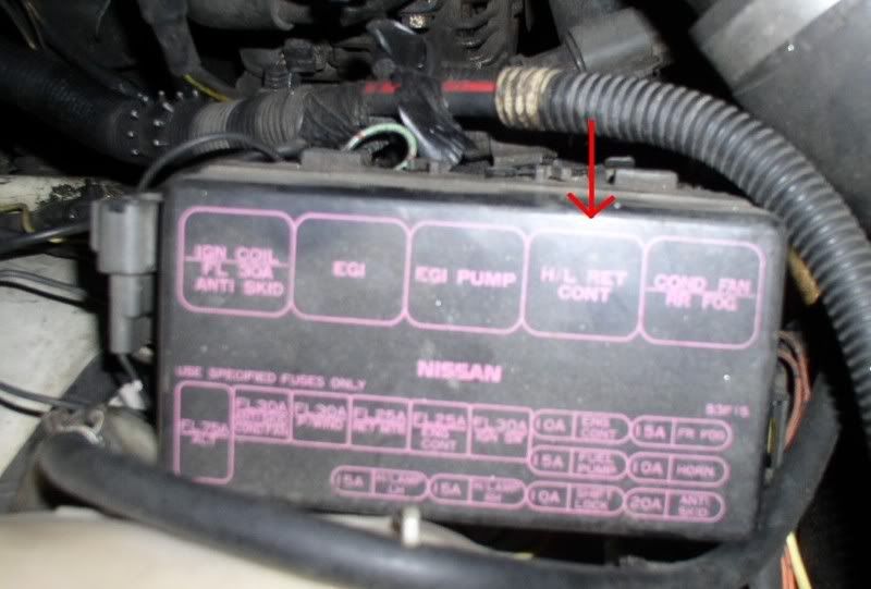 1989 Nissan 240sx fuse diagram