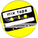 MIX TAPE pin button cassette 80s indie punk emo novelty  