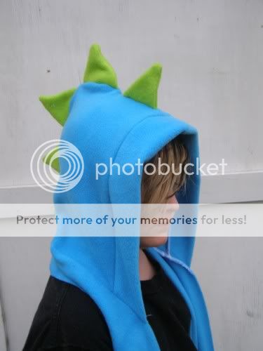 Diy DINOSAUR Hoodie Scarf w glove Claws kawaii Cosplay Hat Dino Lizard