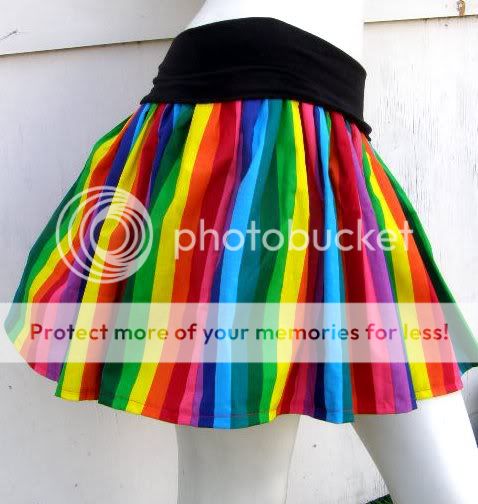 Rainbow TuTu Skirt NYAN CAT S 1X Roller Derby GAY Circus Brite