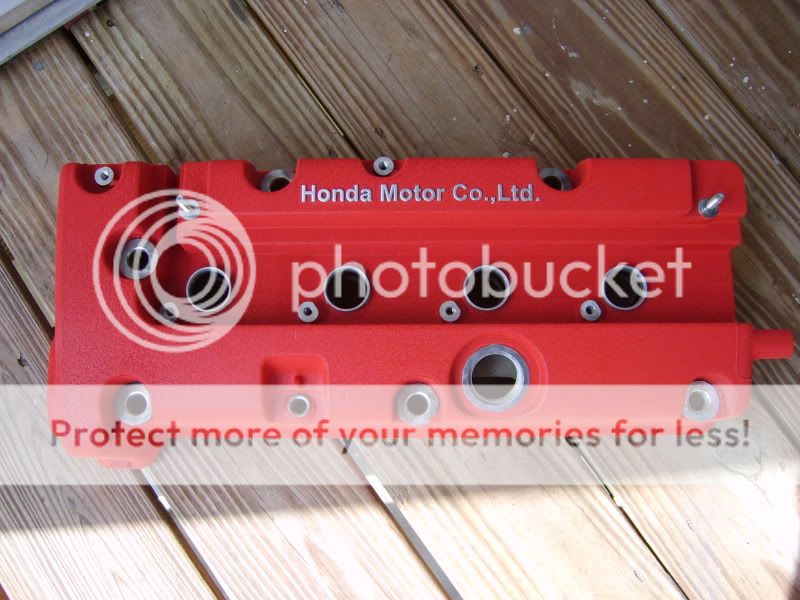 FS Wrinkle Red Spray Painted K20 valve cover Tampa Racing