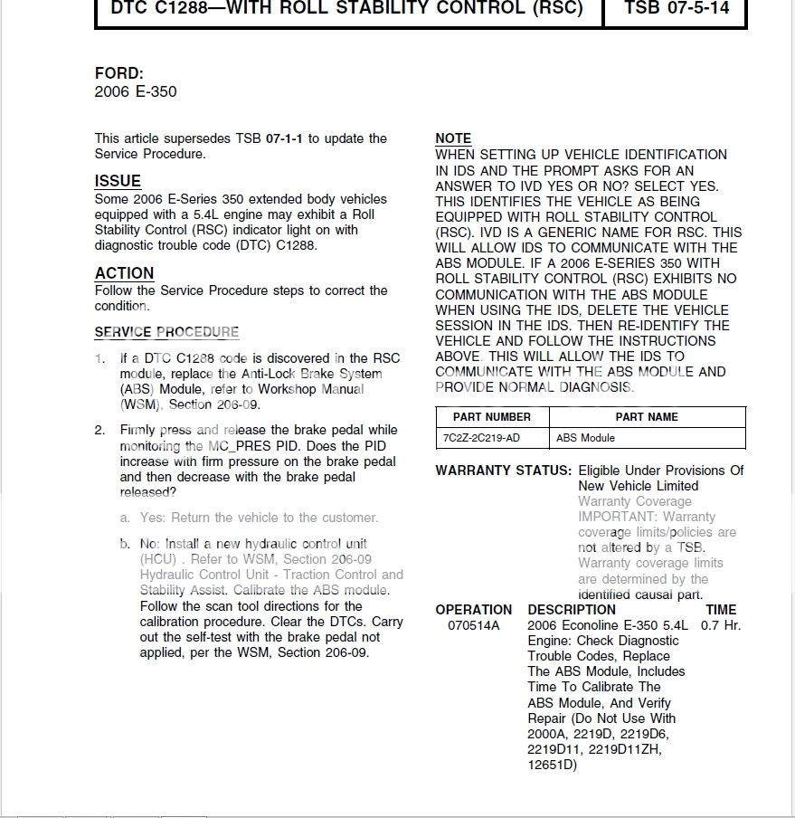 2006 Ford e350 service rsc now #3