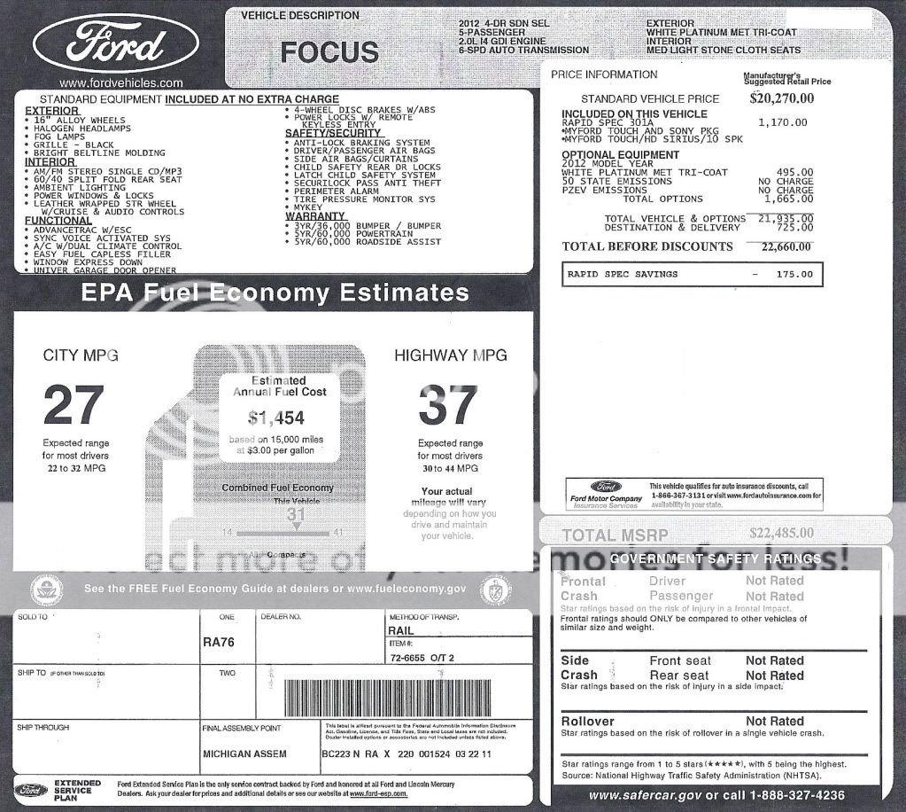 X plan pricing for ford focus #9