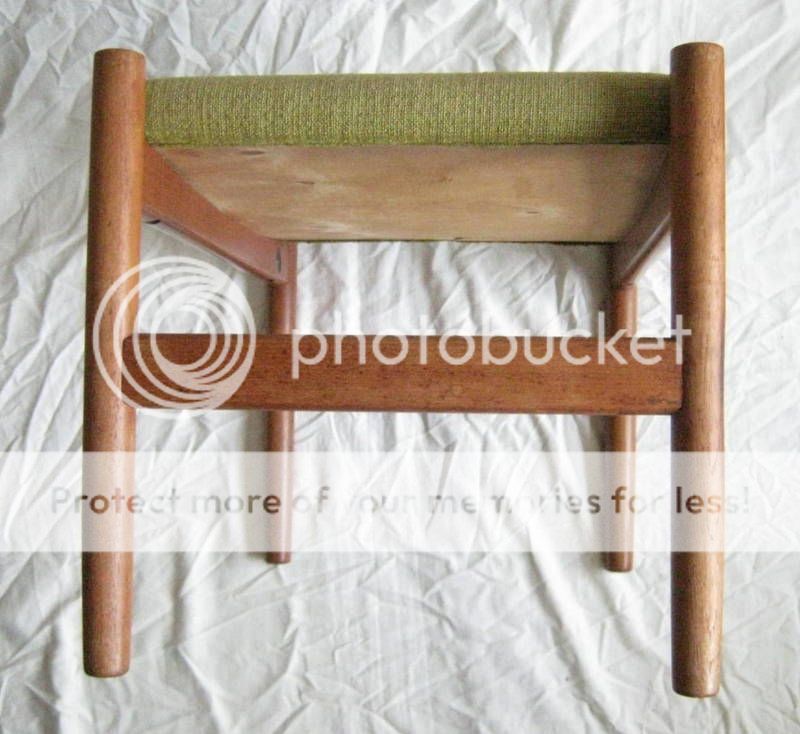 vintage spottrup denmark rosewood stool original green