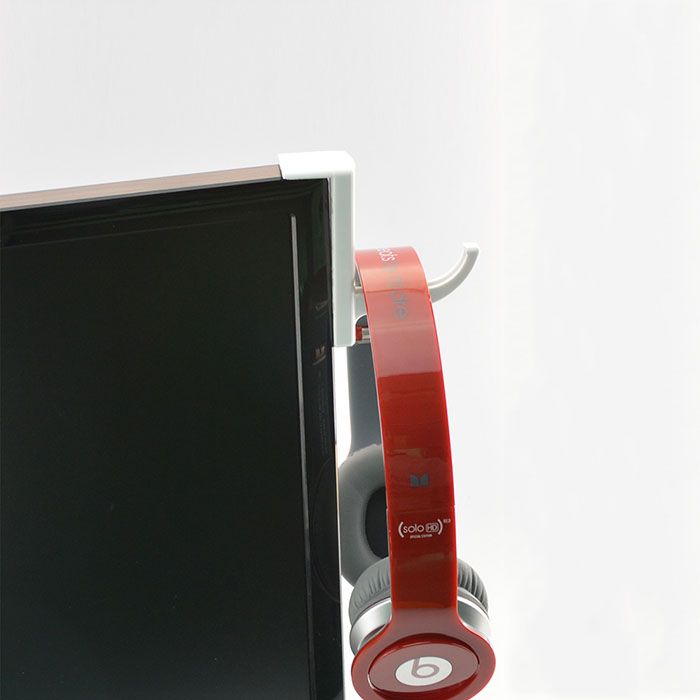 headset hook for monitor