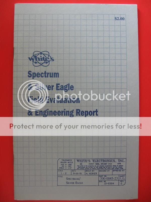 White’s “Spectrum & Silver Eagle Field Evaluation & Engineering 