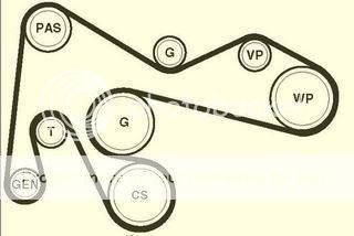 Ford transit 2.4 fan belt diagram #5